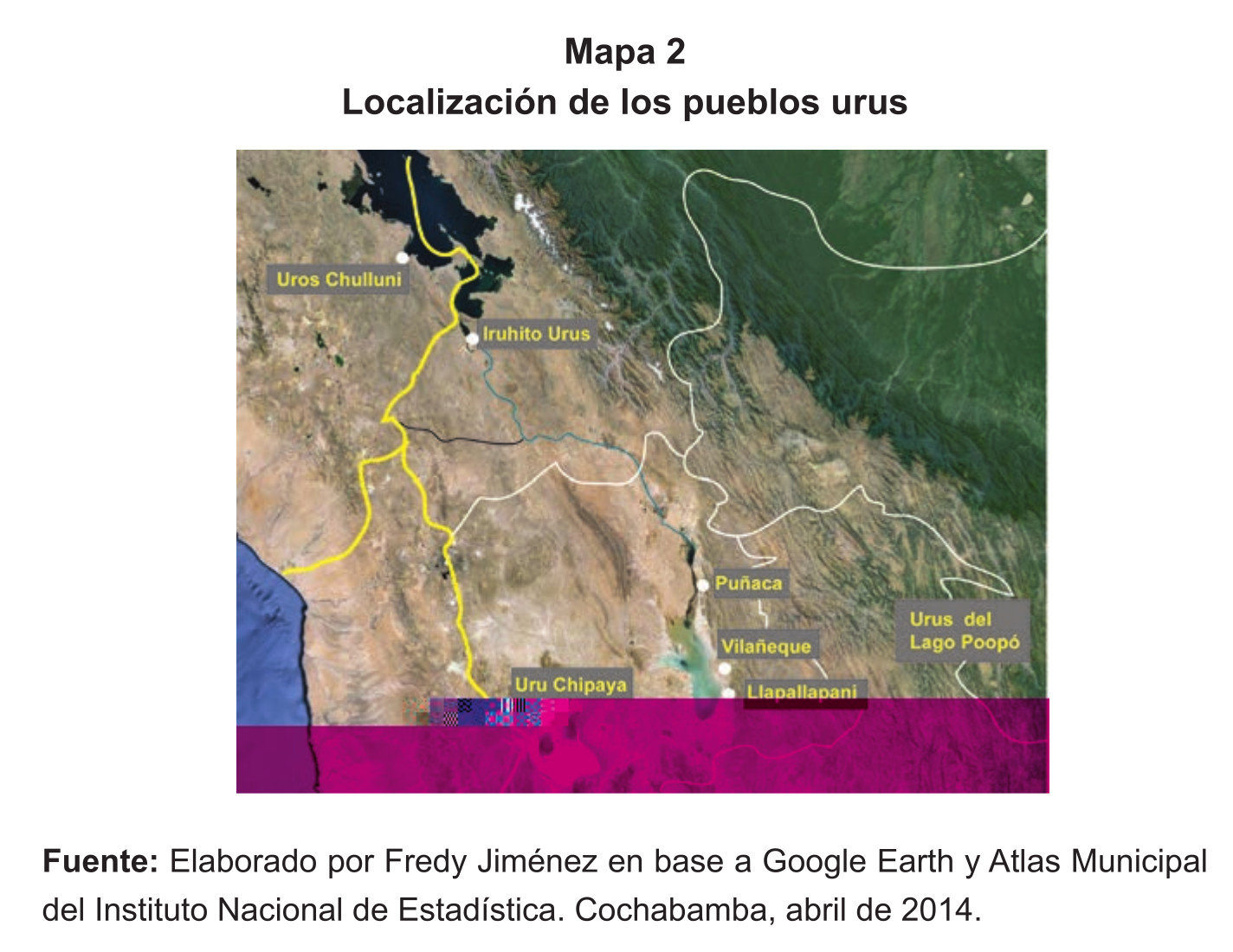 Localización de los pueblos urus