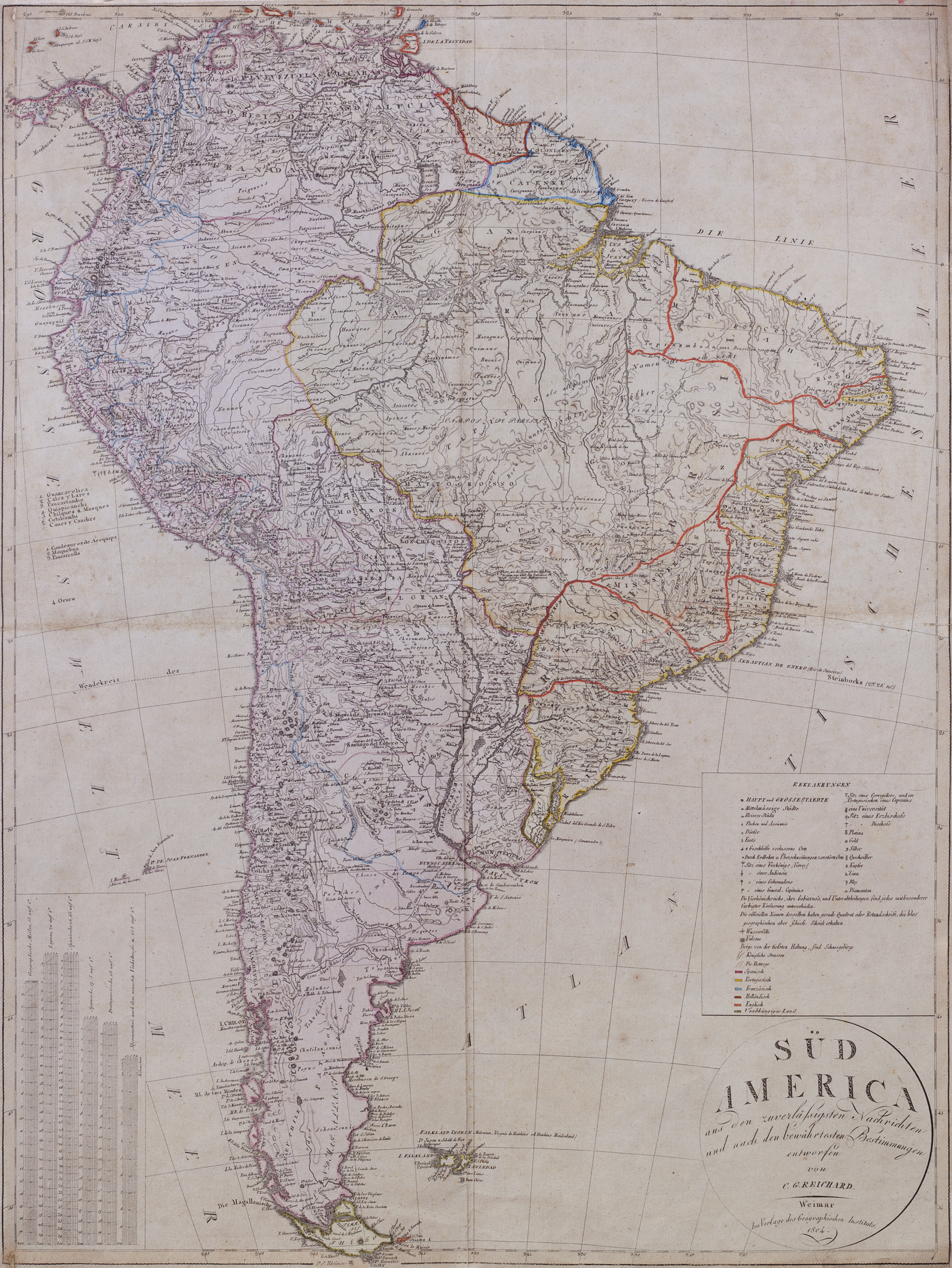 South America: From the latest Discoveries, Shewing the Spanish and Portuguese Settlements, according to Mr. D'Anville.