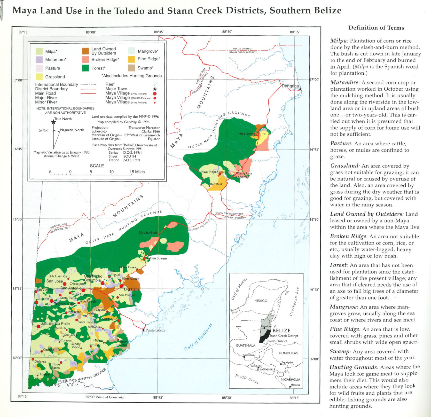 Maya Land Use in the Toledo and Stann Creek Districts, Southern Belize