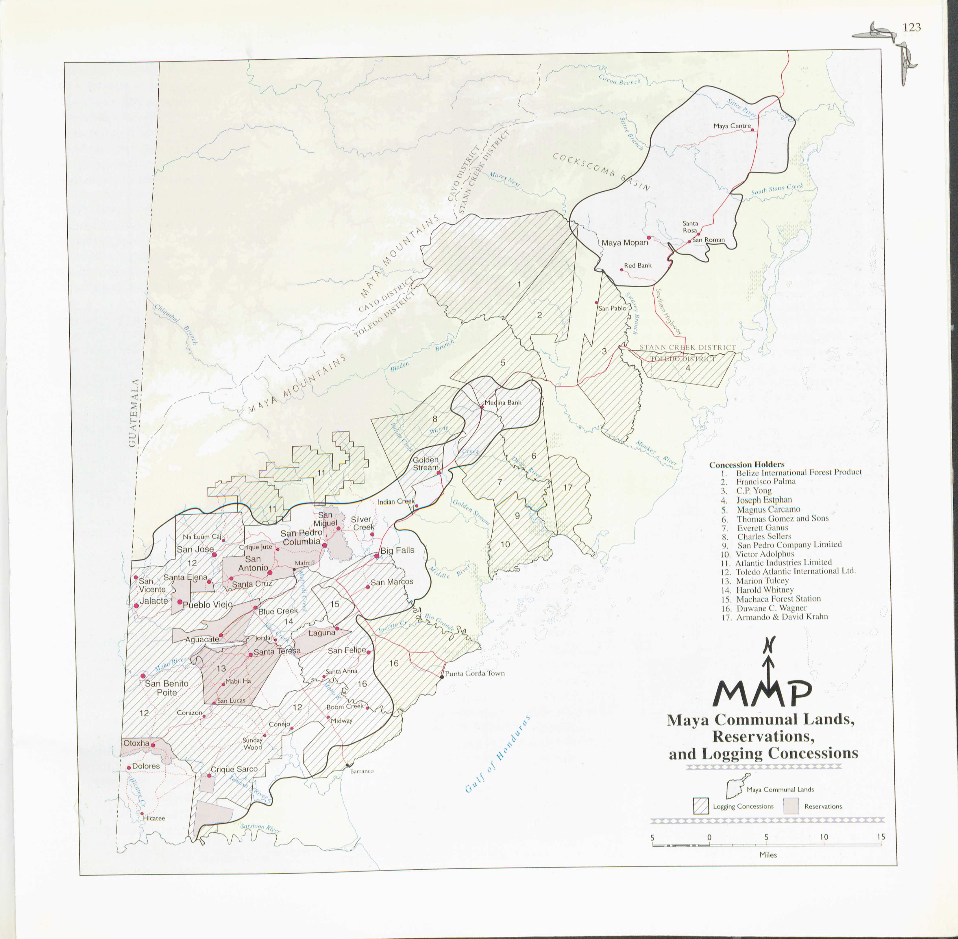 Maya Communal Lands, Reservations, and Logging Concessions