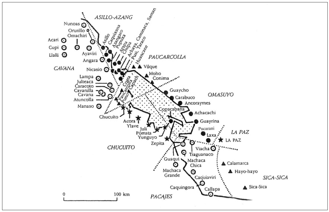 ‘INDIAN ROYAL TOWNS’ (REDUCCIONES) AND PROVINCES (CORREGIMIENTOS) UNDER SPANISH COLONIAL RULE IN THE LATE 16TH CENTURY