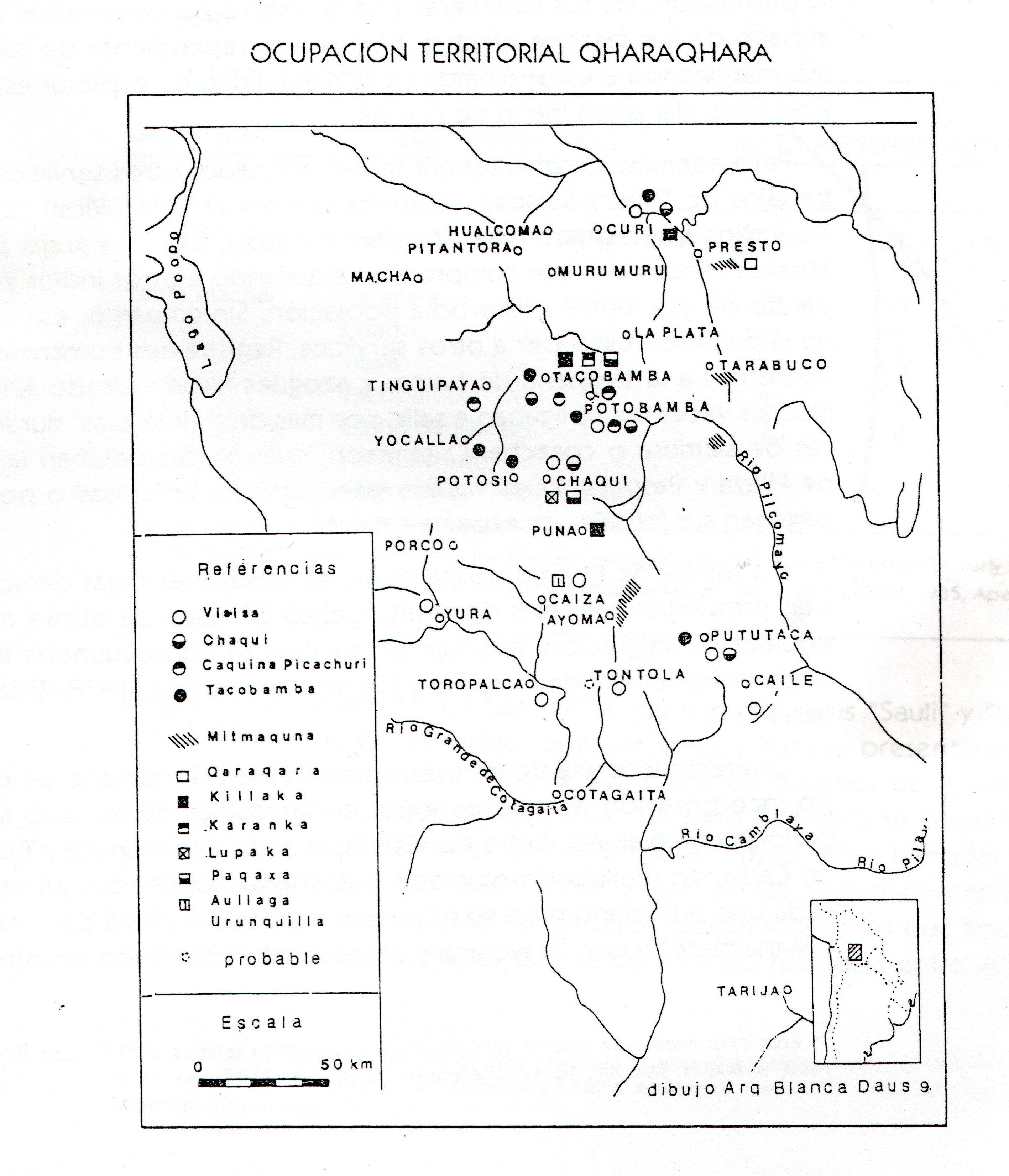 TERRITORIO DEL SEÑORÍO AYMARA DE LOS QARAQARA EN EL SIGLO XVI