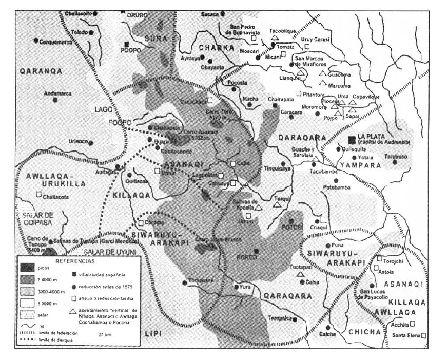 TERRITORIO DEL SEÑORÍO  AYMARA DE LOS KILLAKAS A PRINCIPIOS DEL SIGLO XVI