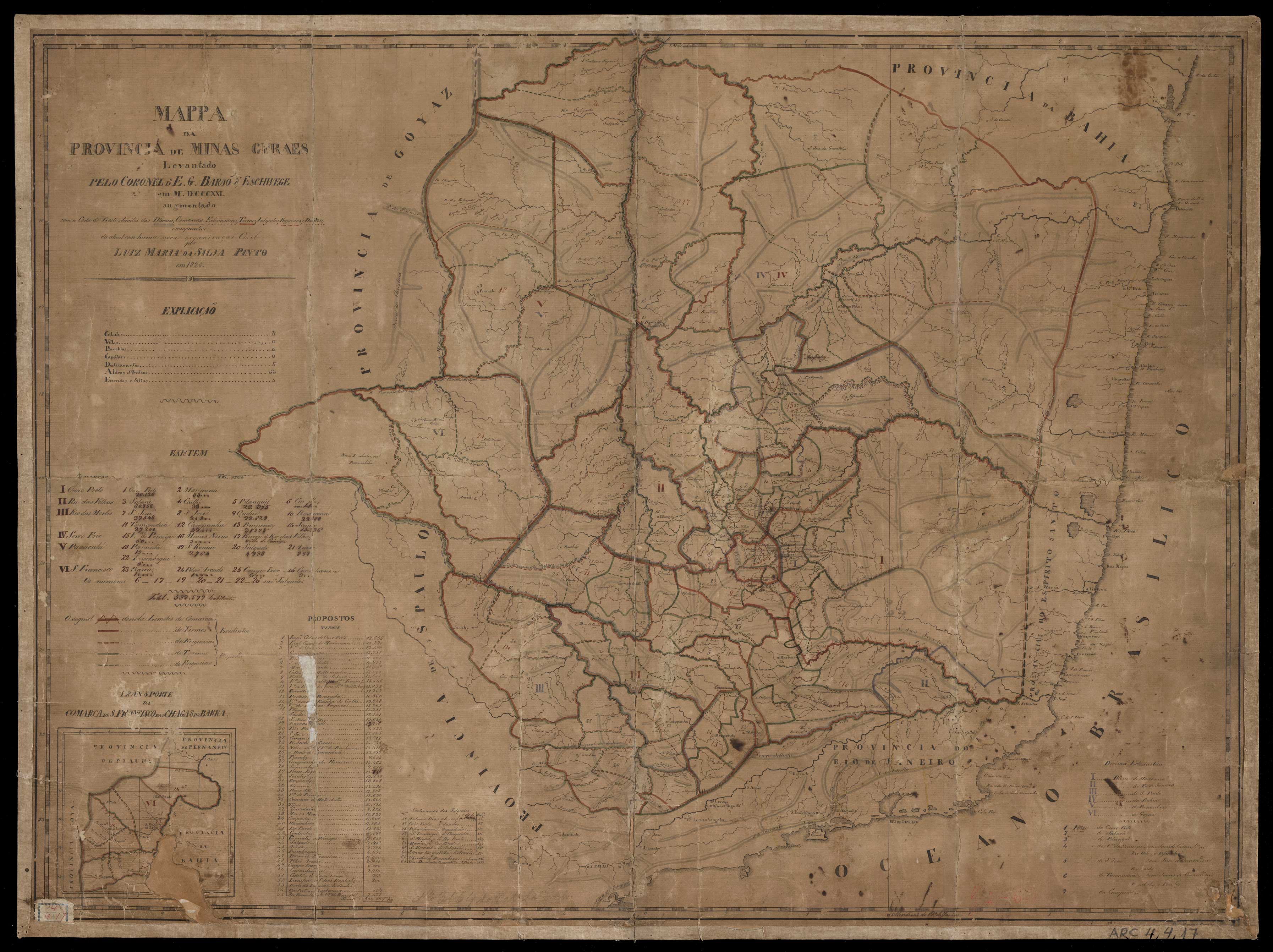 MAPPA DA PROVINCIA DE MINAS GERAES