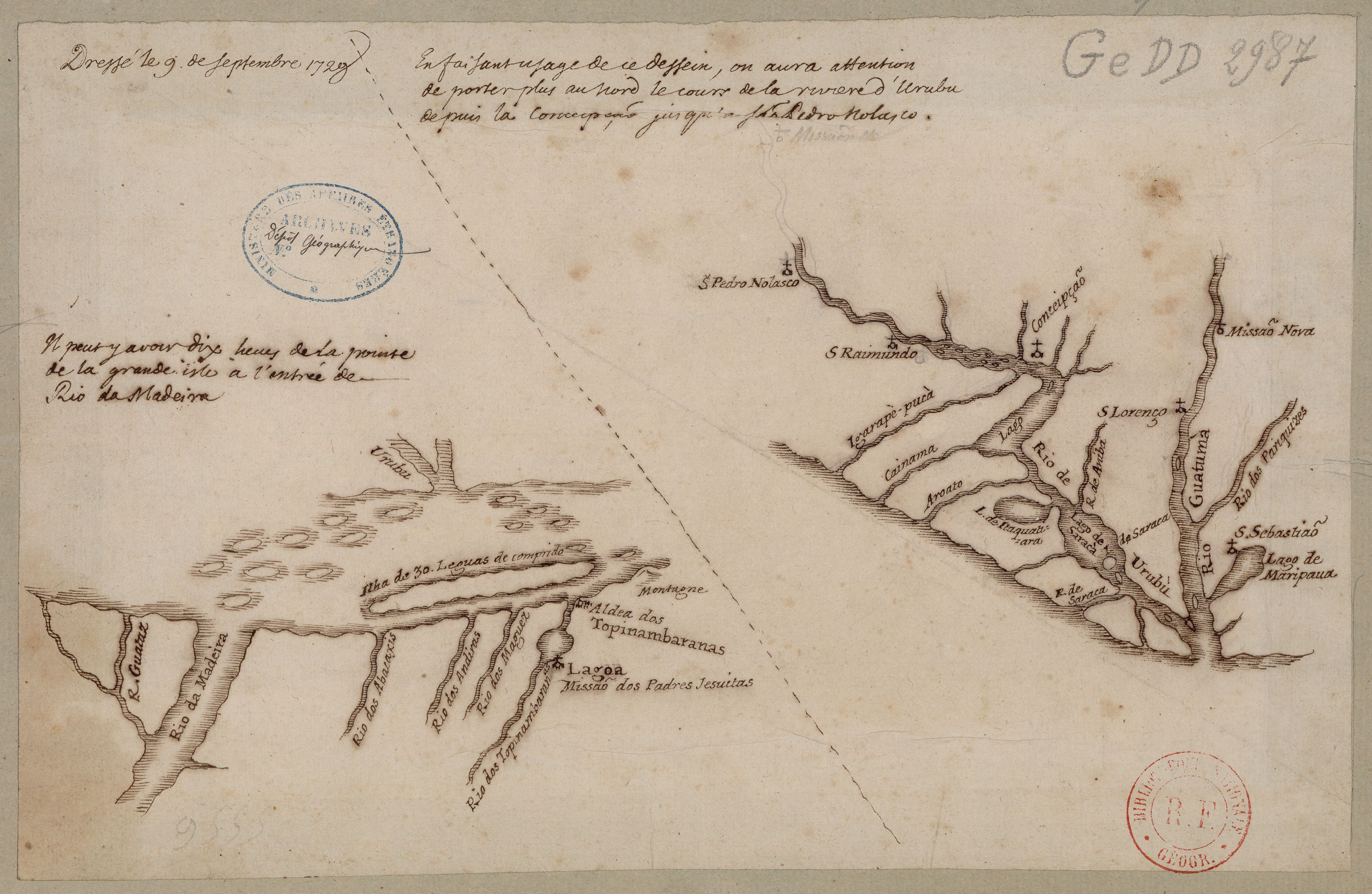 Confluent de l'Amazone, de l'Urubu et du Uatuma, confluent de l'Amazone et du Madeira