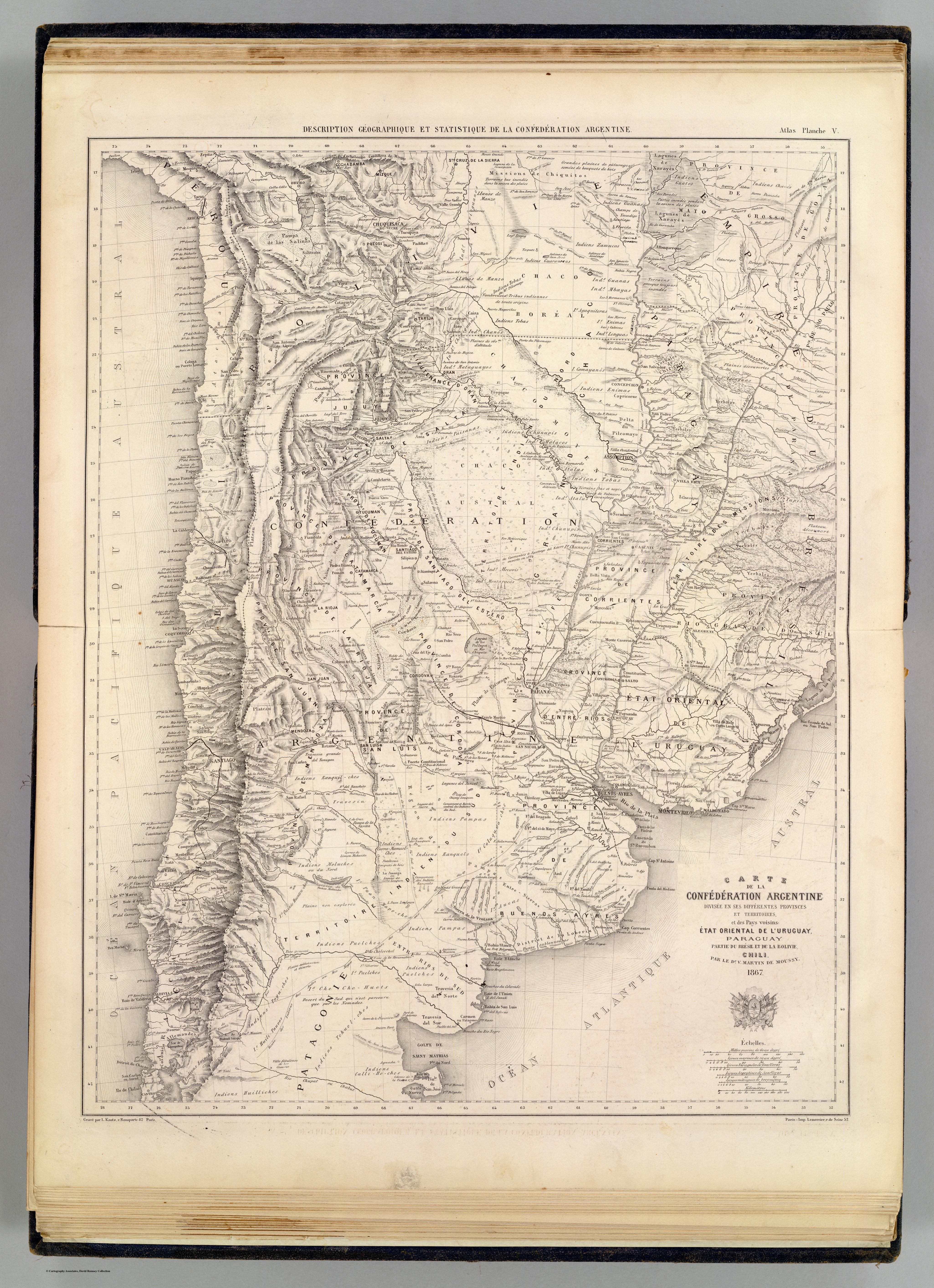 CARTE DE LA CONFÉDÉRATION ARGENTINE