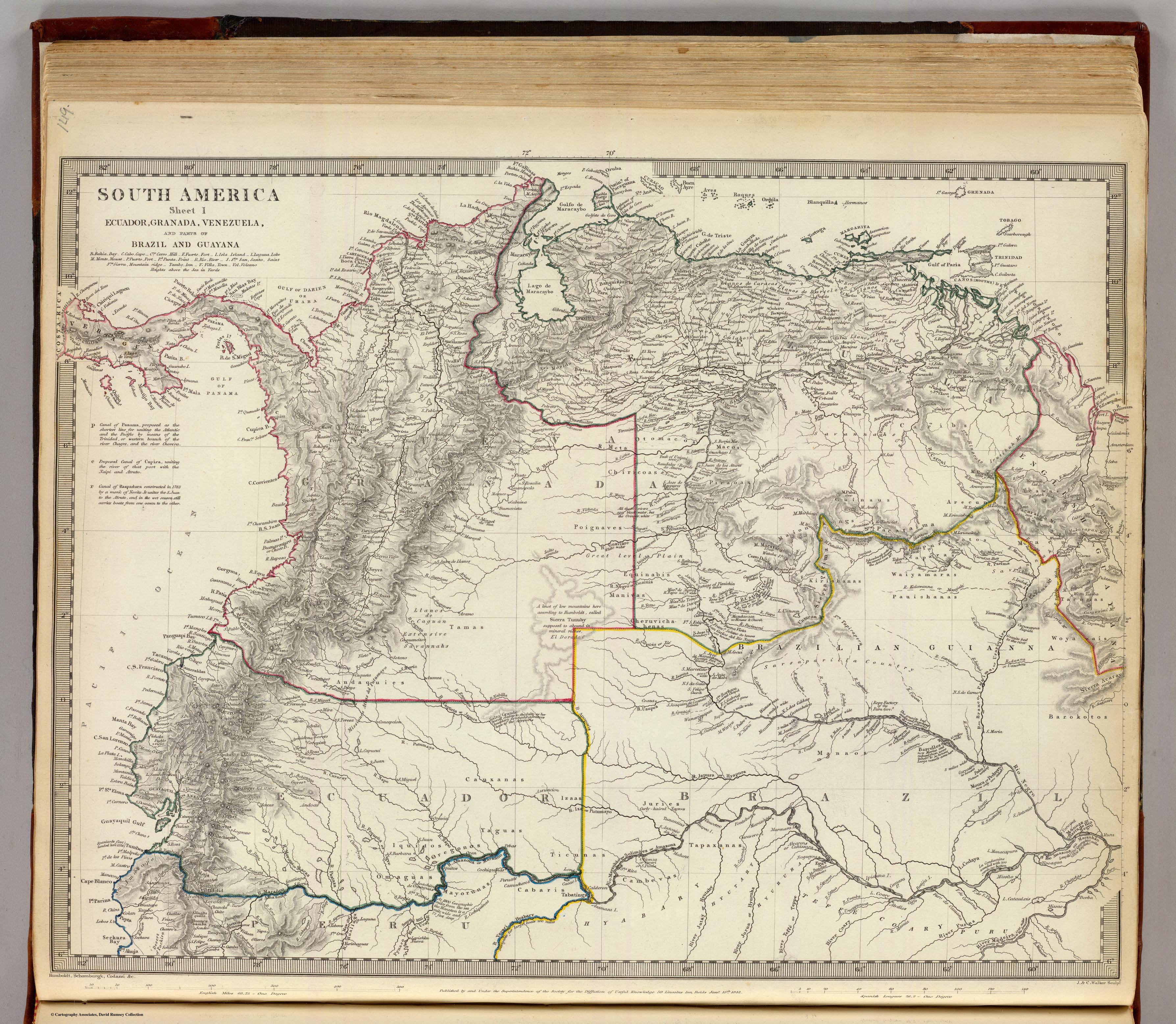 SOUTH AMERICA SHEET I. ECUADOR;GRANADA;VENEZUELA;AND PARTS OF BRAZIL AND GUAYANA