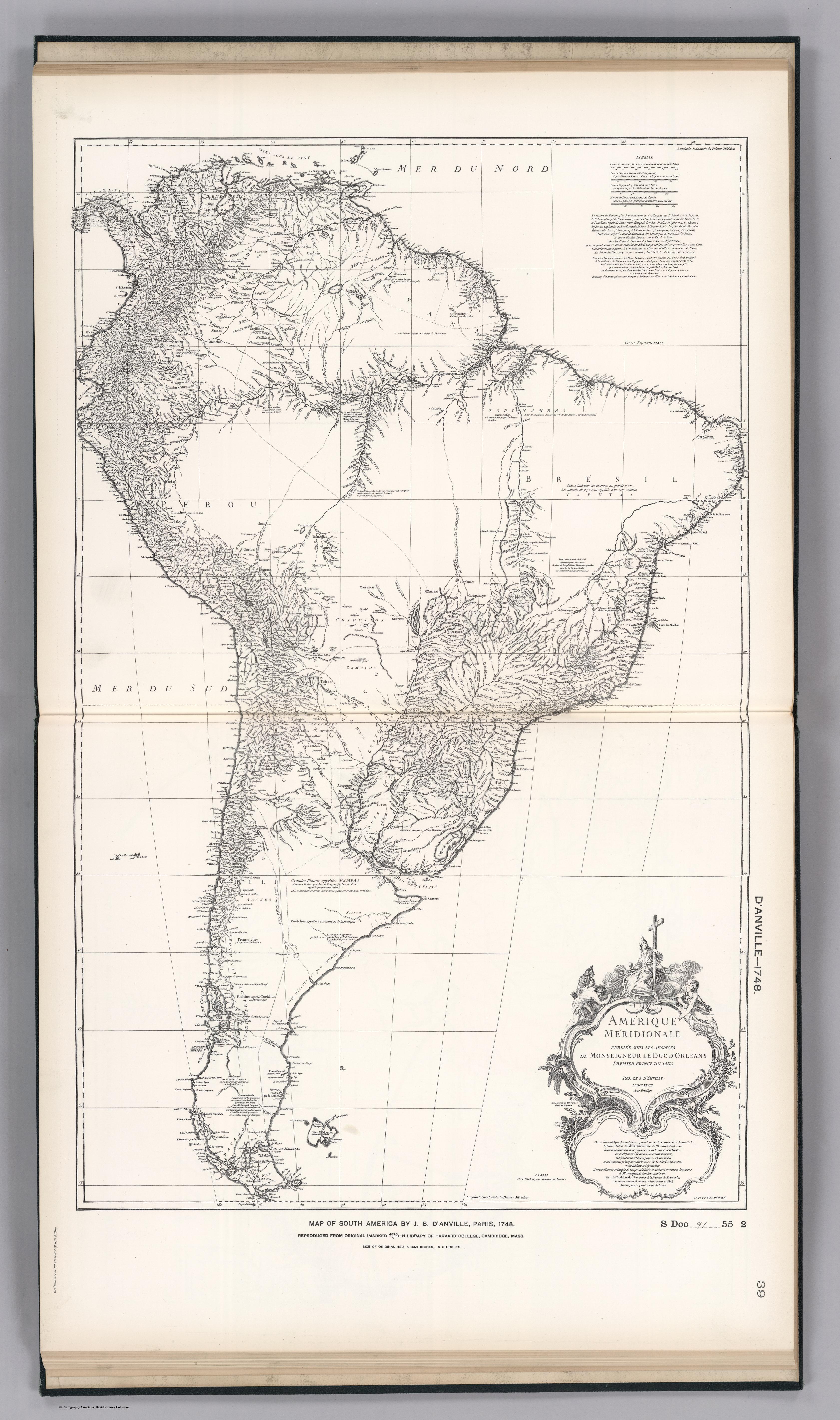 FACSIMILE: SOUTH AMERICA BY D'ANVILL