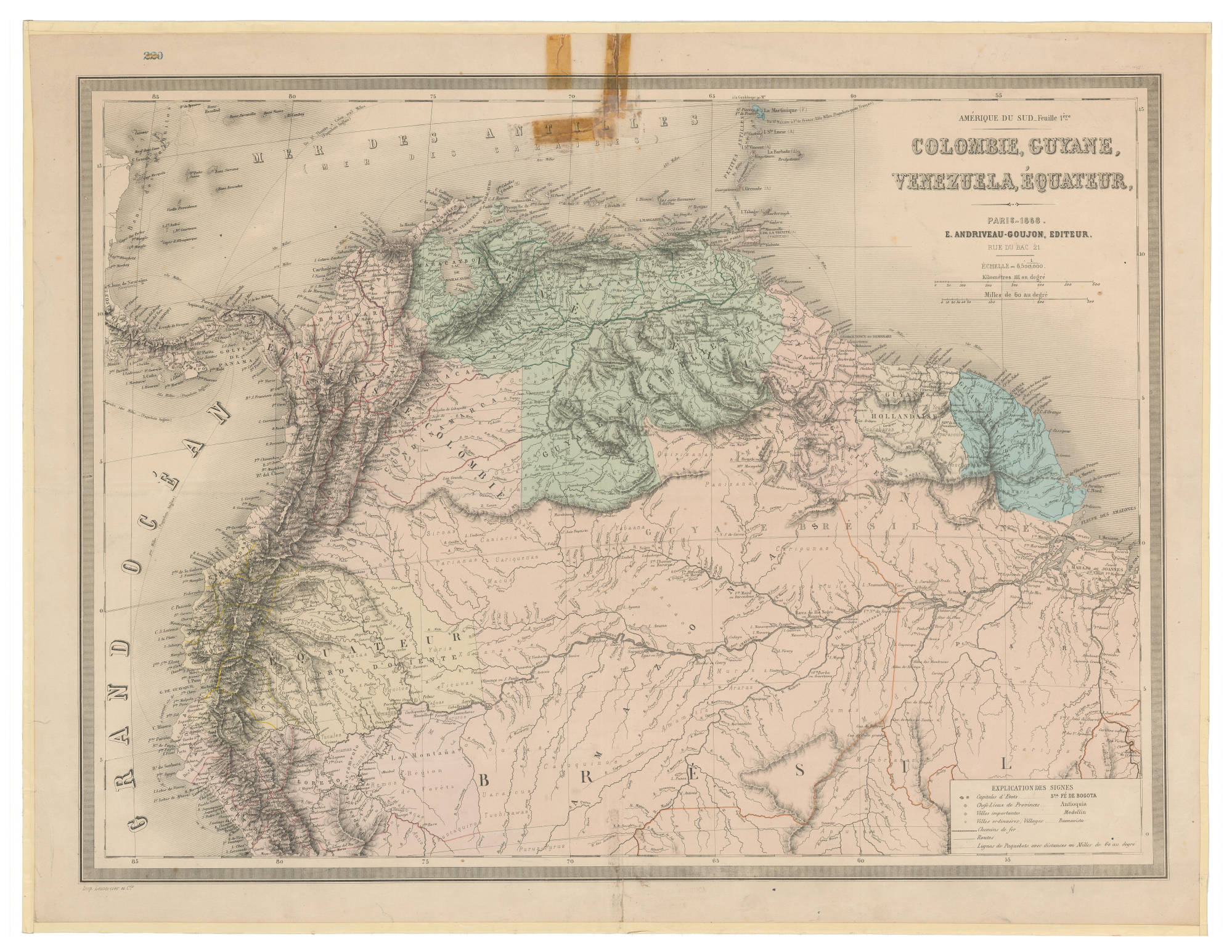 COLOMBIE;GUYANE;VENEZUELA;ÉQUATEUR