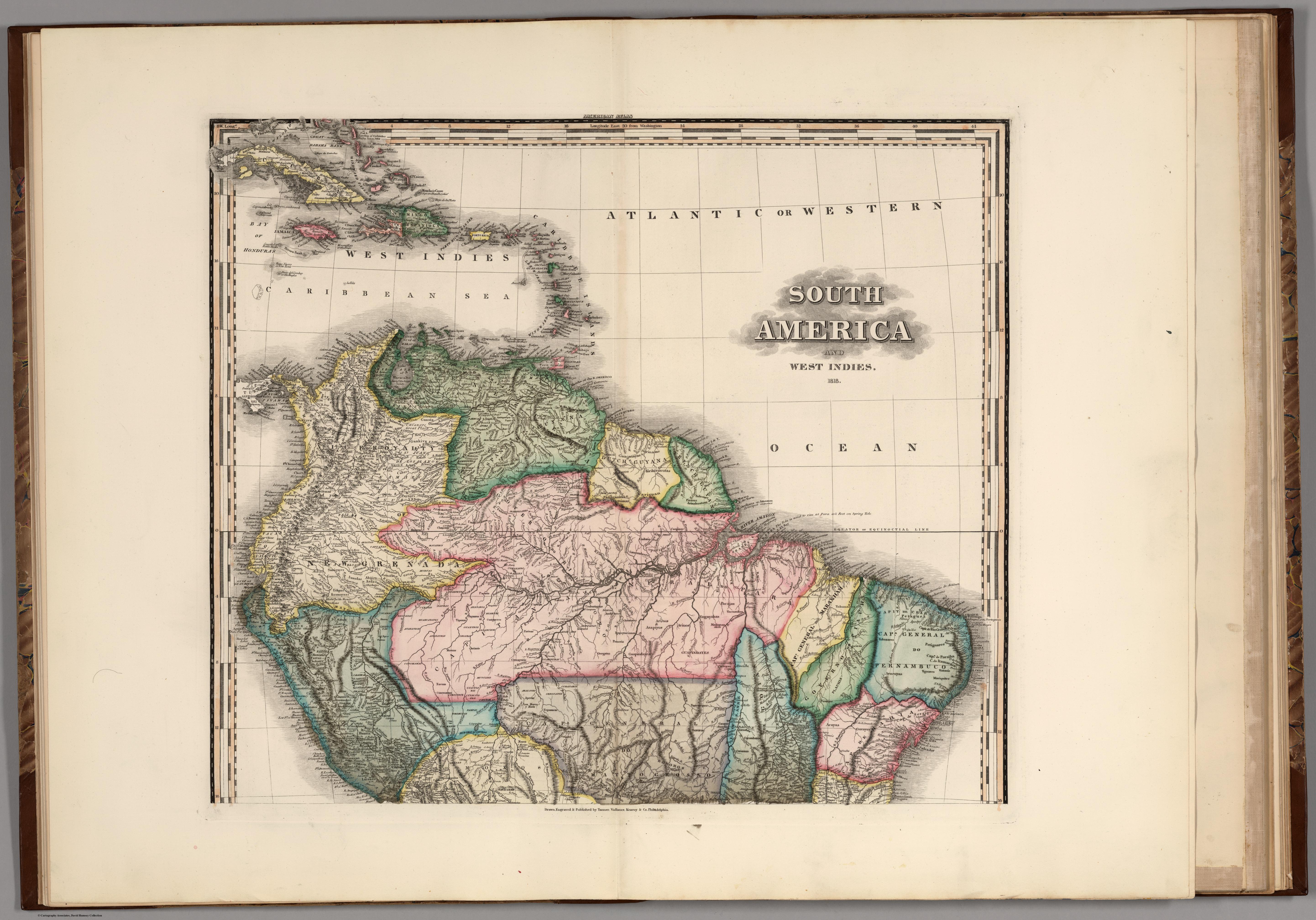 South America and West Indies. 1818