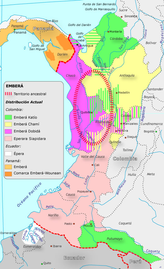 Grupo aborigen Emberá