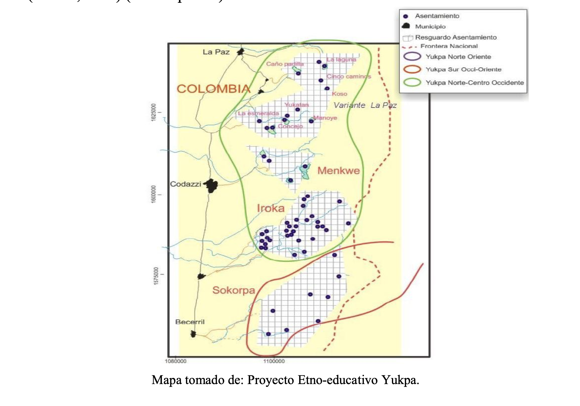 TERRITORIO DE YUKPA DE PERIJA