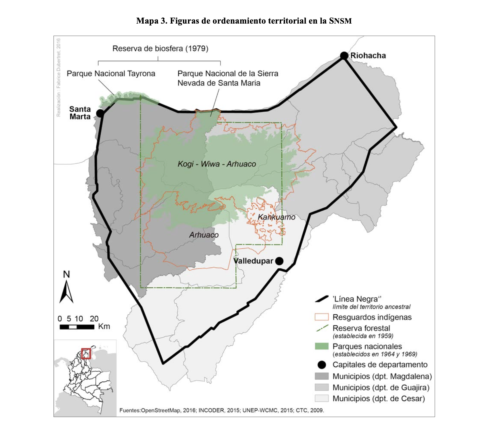 FIGURAS DE ORDENAMIENTO TERRITORIAL EN LA SNSM