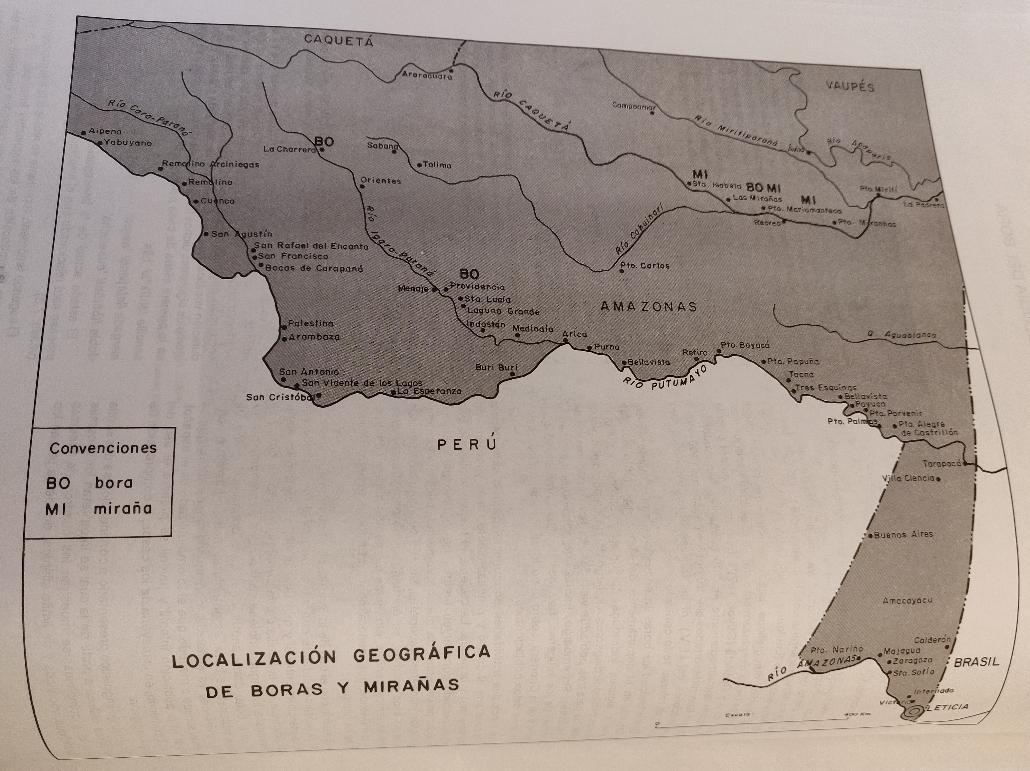 LOCALIZACIÓN GEOGRÁFICA DE BORAS Y MIRAÑAS