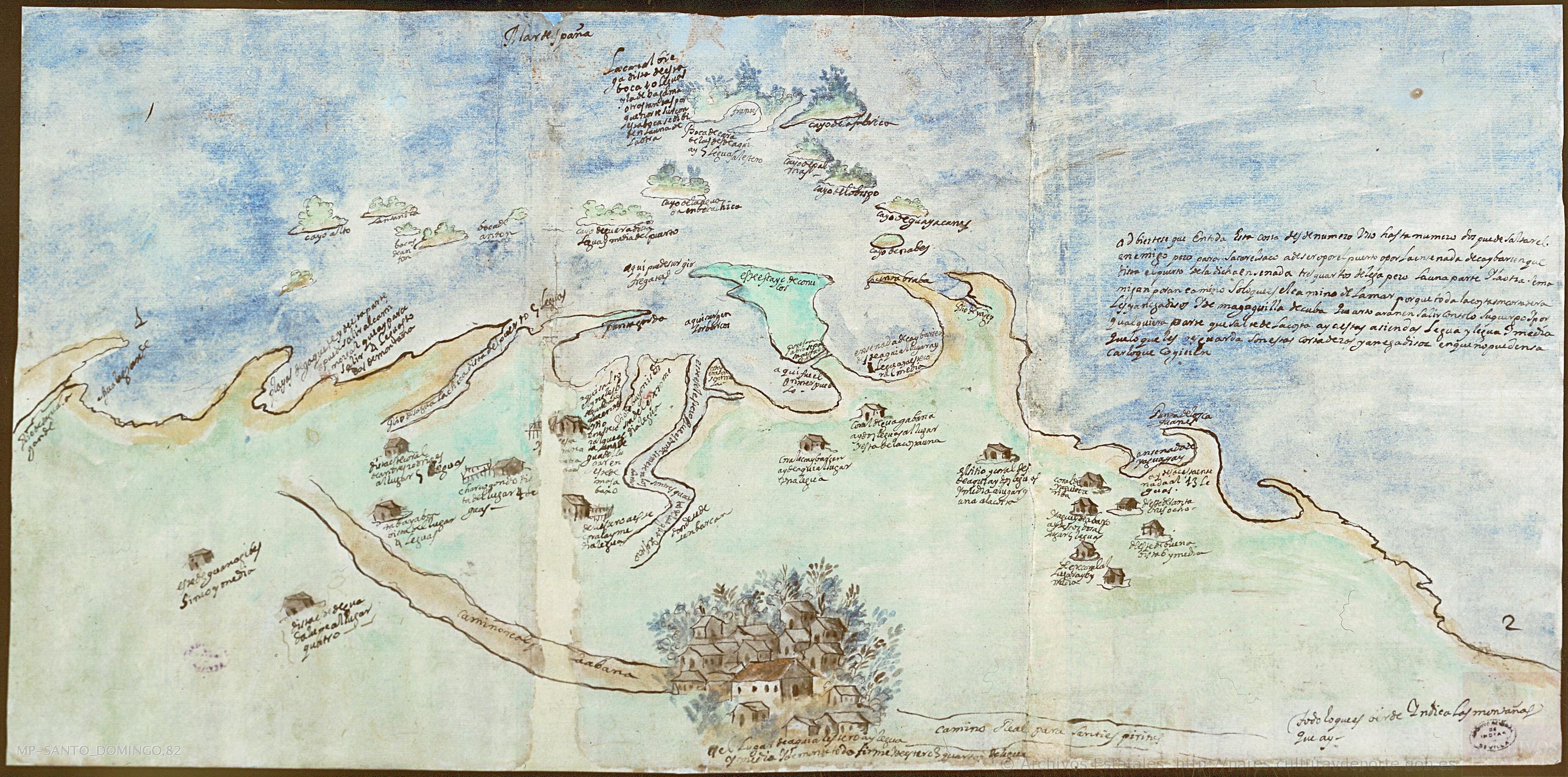 Mapa de la villa de San Juan de los Remedios de el Cayo y sus contornos