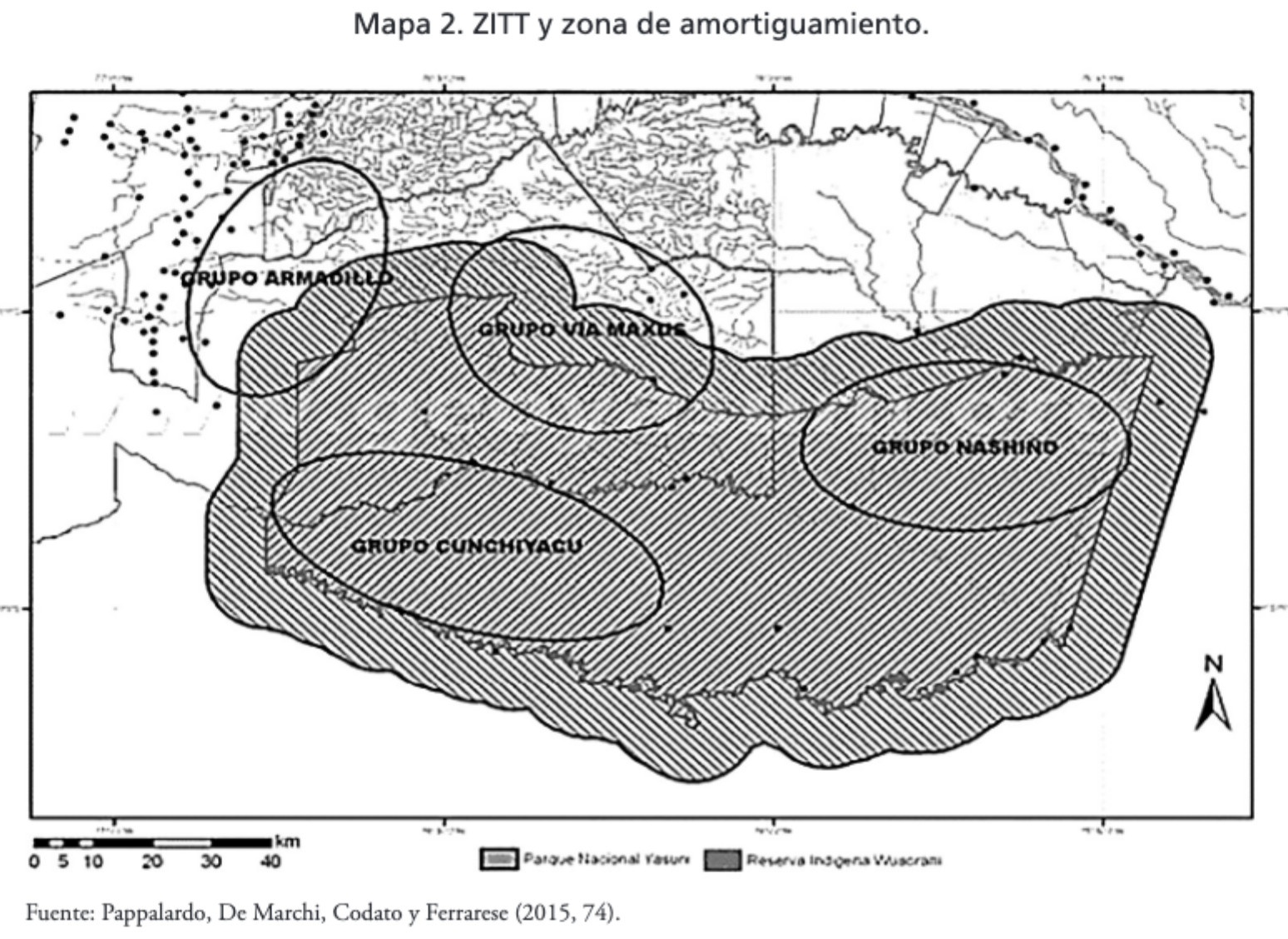 MAPA 2. ZITT Y ZONA DE AMORTIGUAMIENTO.