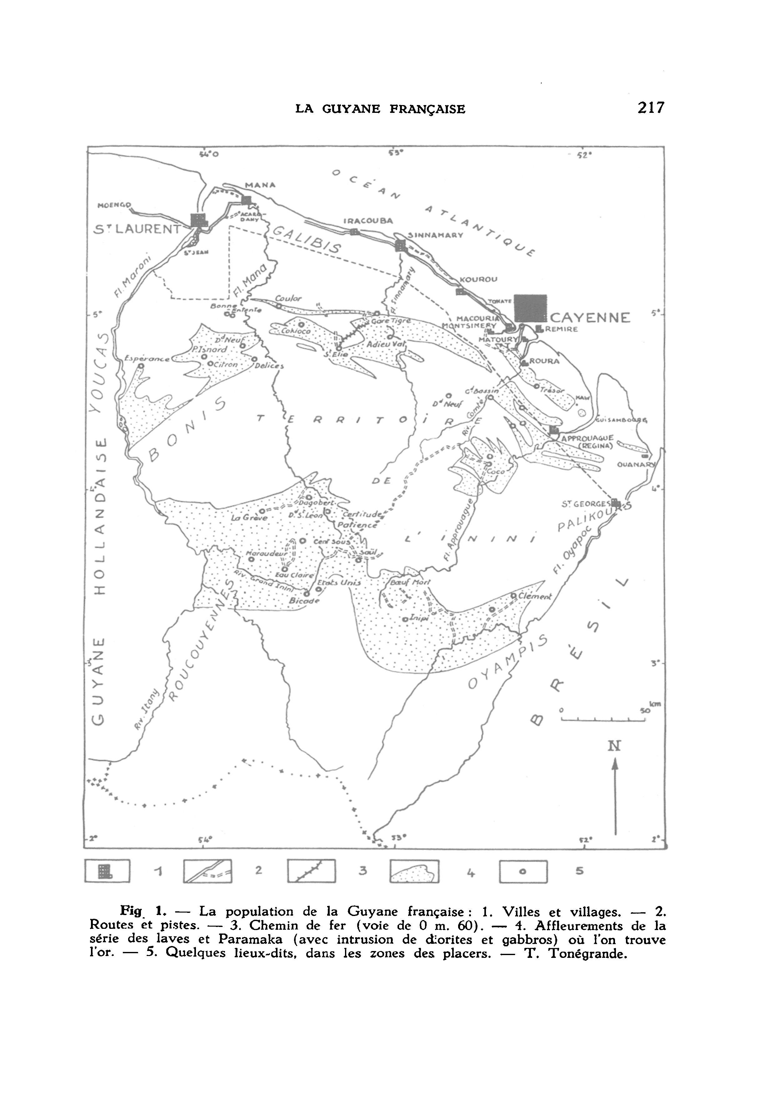 Fig. 1. La population de la Guyana française