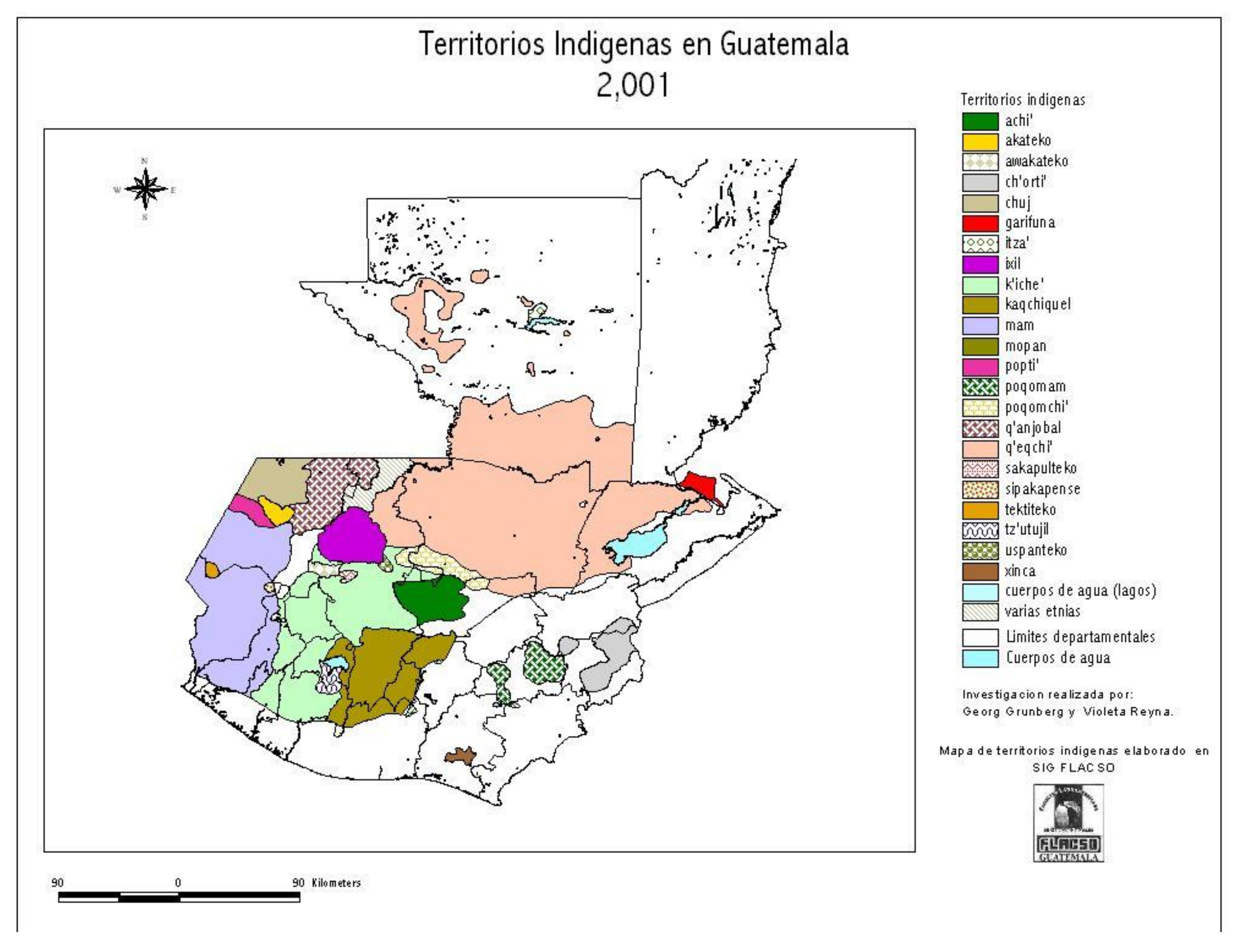 Territorios Indigenas en Guatemala 2,001