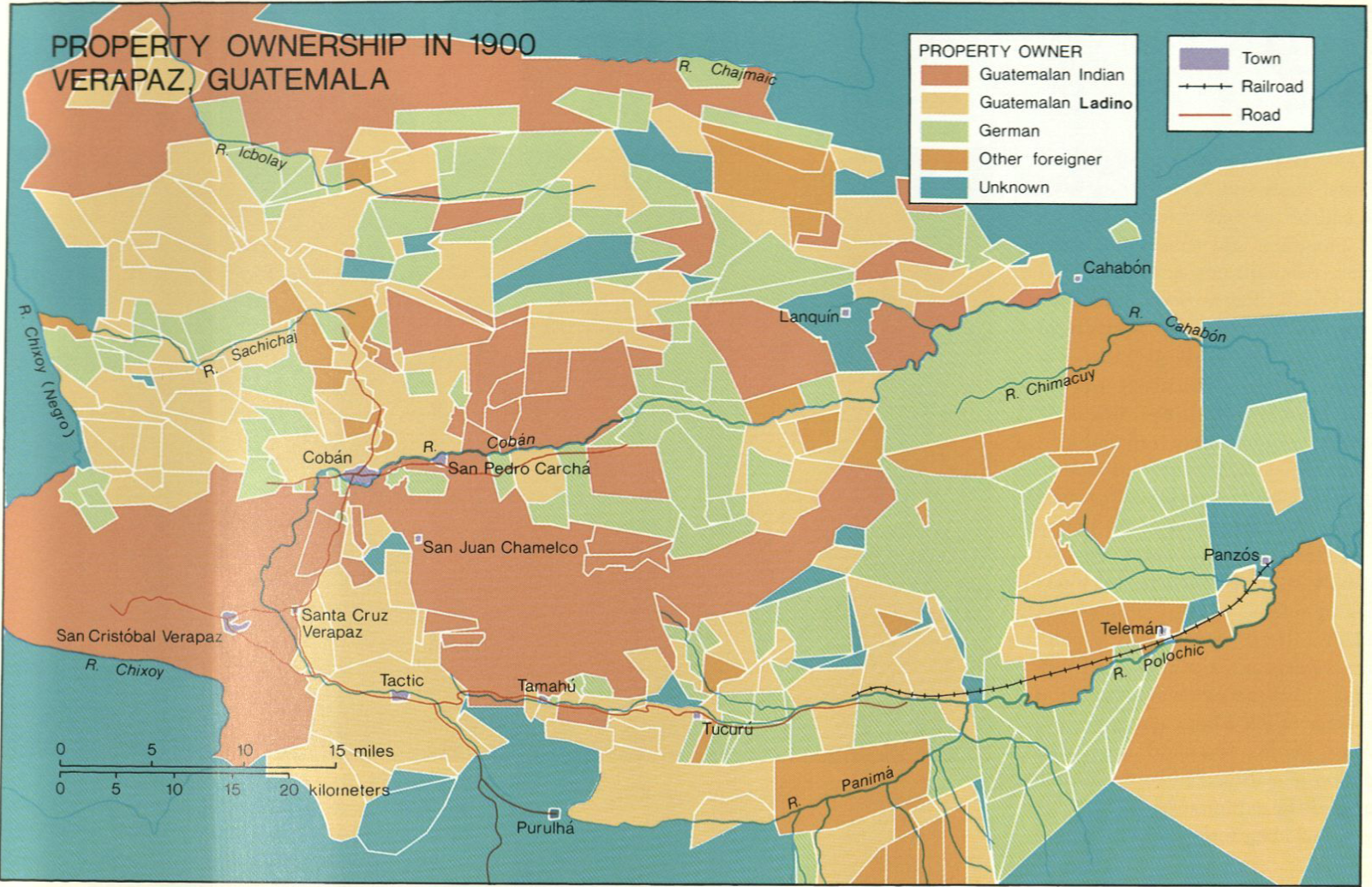 Property Ownership in 1900, Verapaz Guatemala