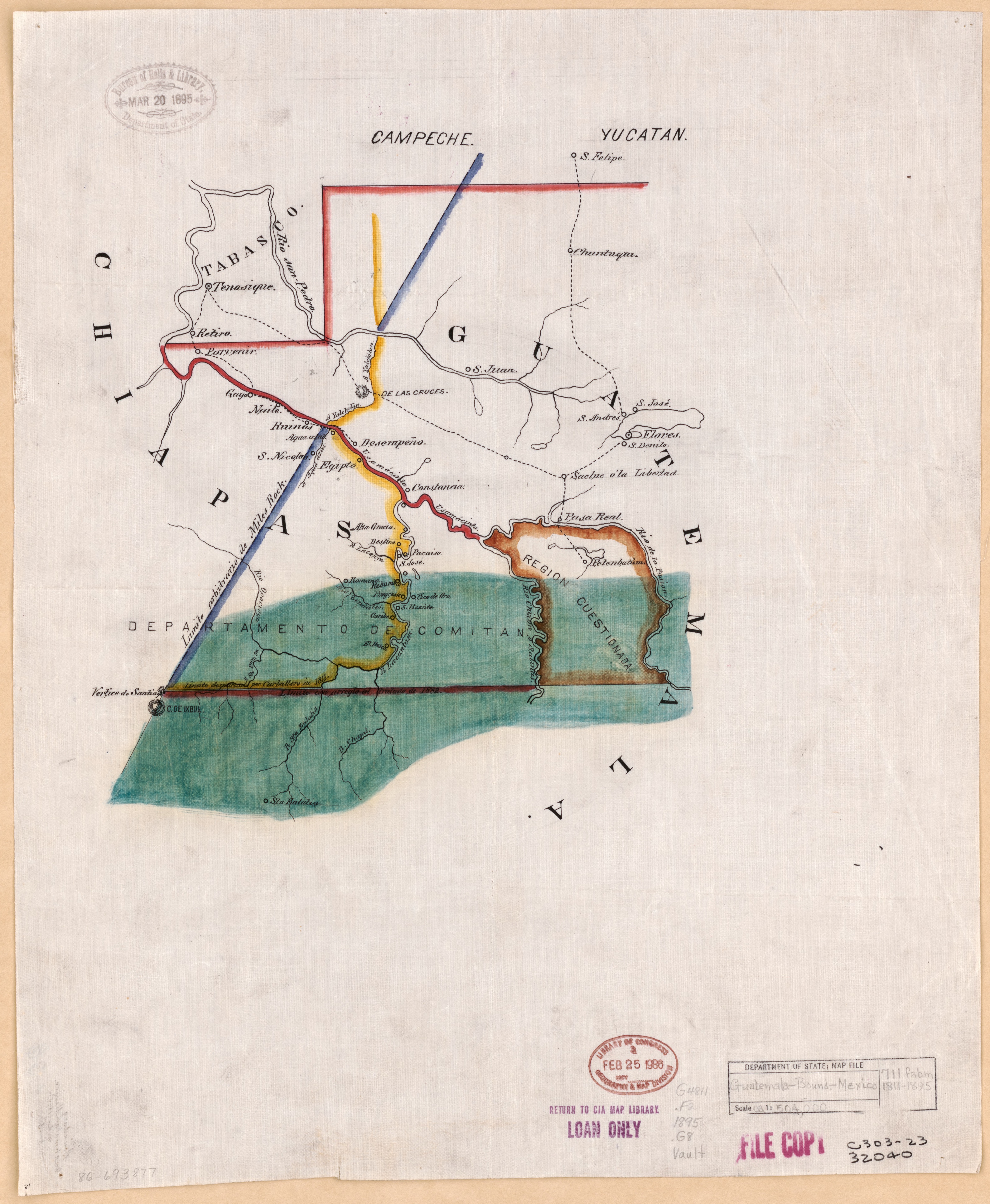 Guatemala-boundary- Mexico