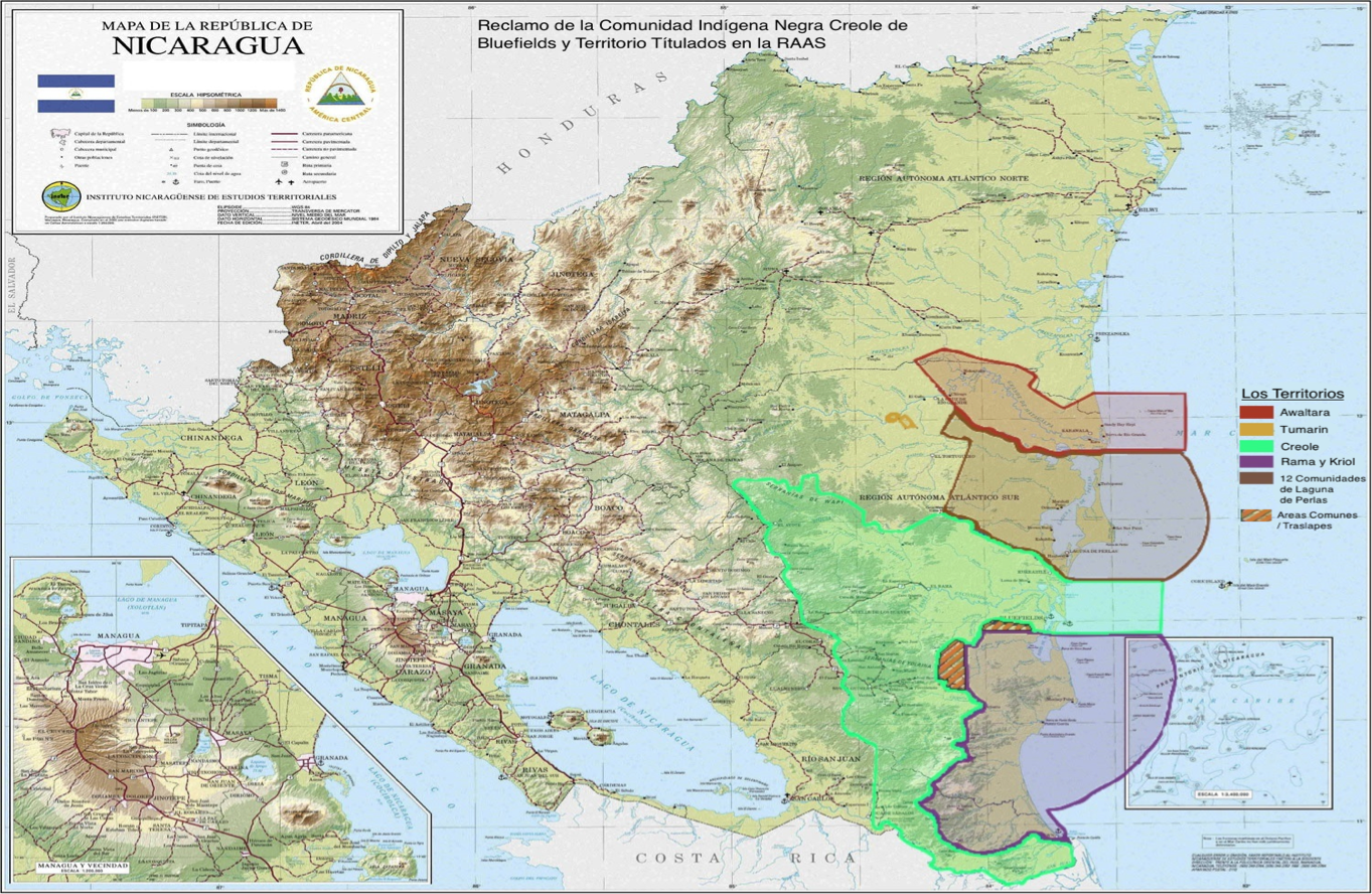 Reclamo de la Comunidad Indígena Negra Creole de Bluefields y Territorio Títulados en la RAAS.