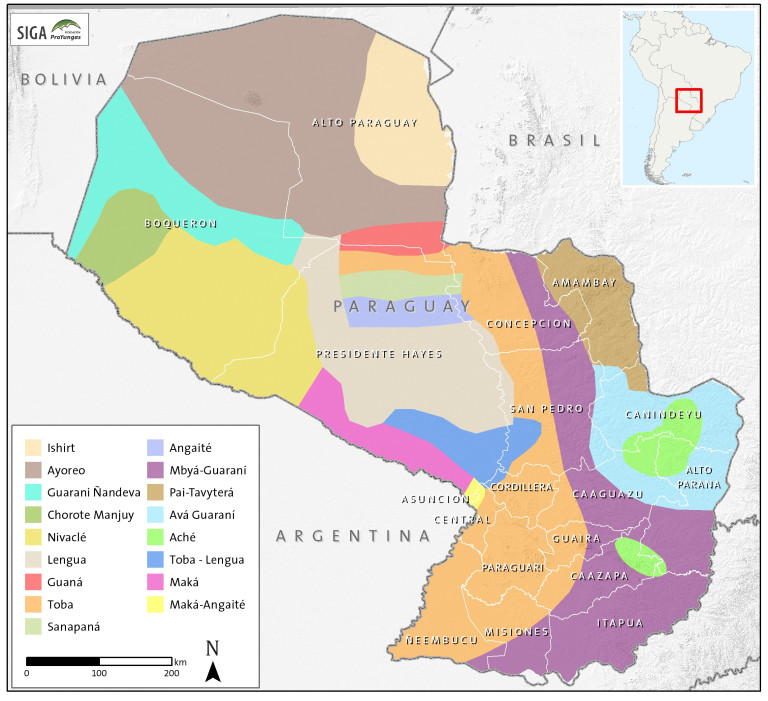 Paraguay Tribal Map