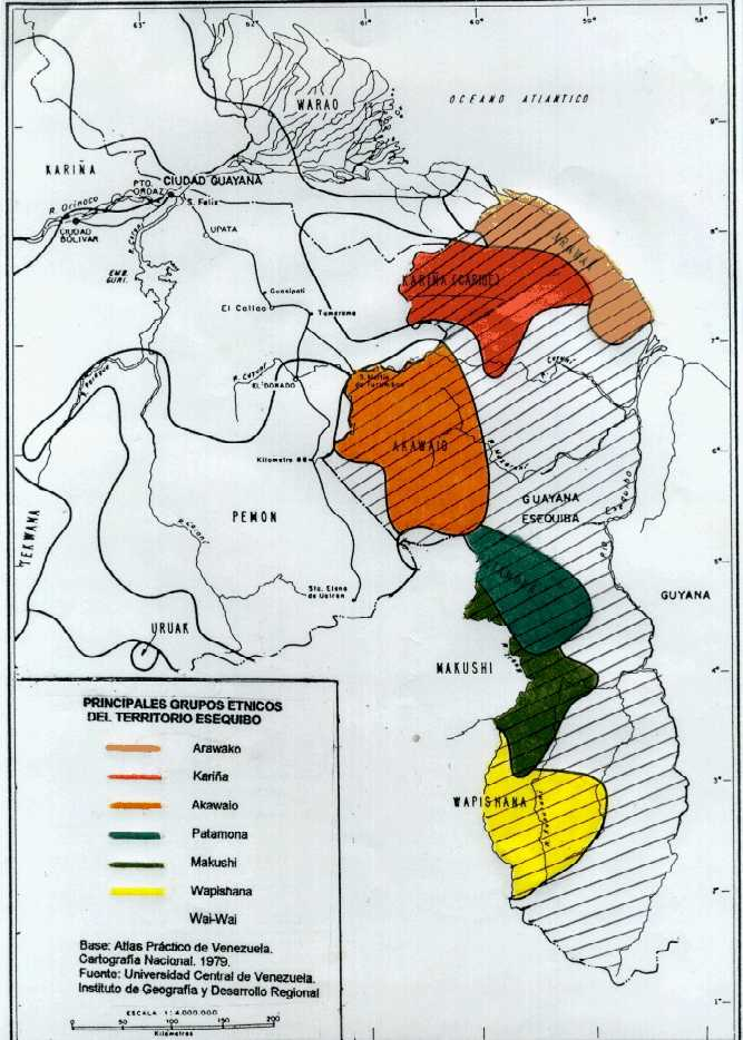 PRINCIPALES GRUPOS ÉTNICOS DEL TERRITORIO ESEQUIBO