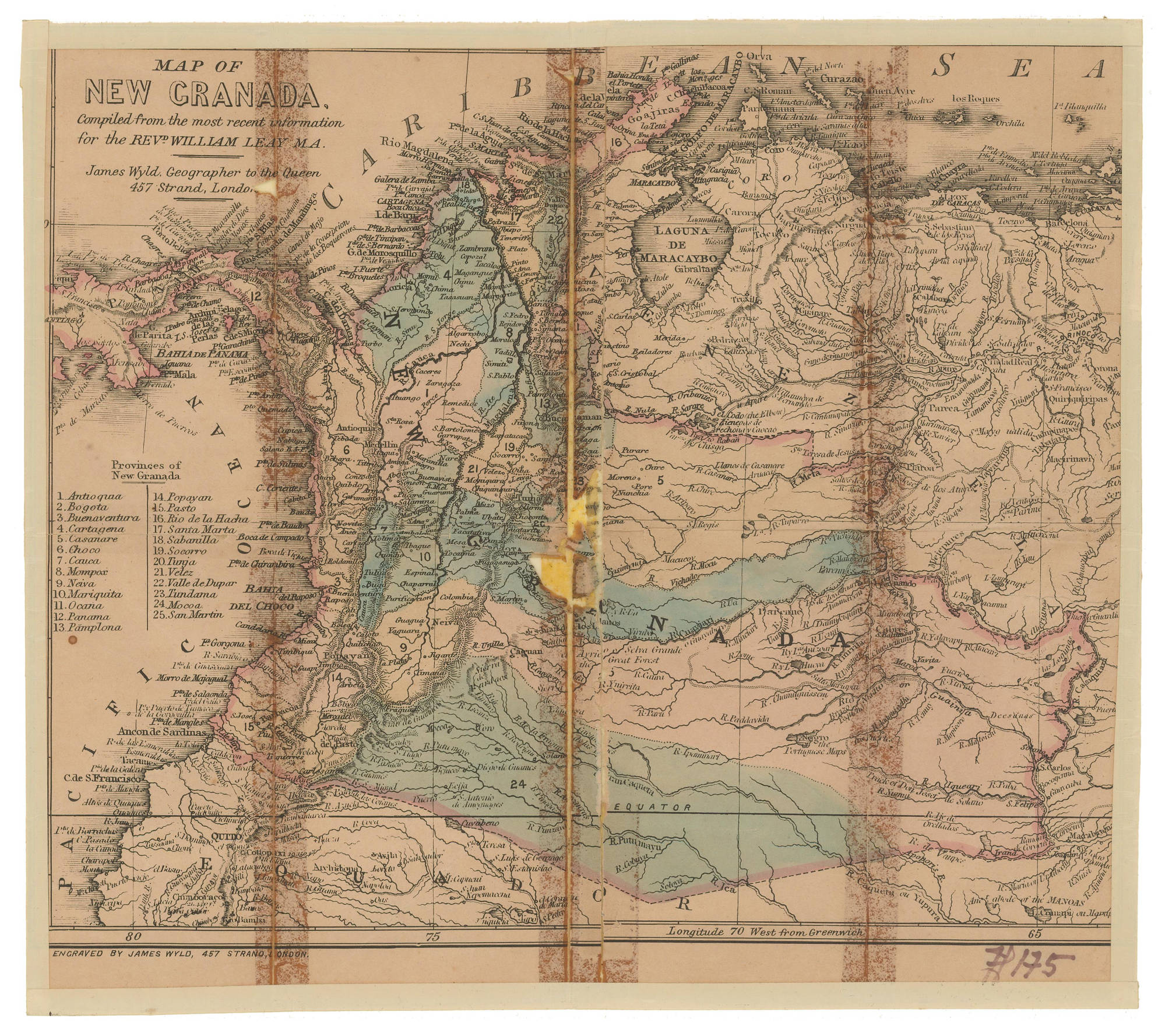 MAP OF NEW GRANADA