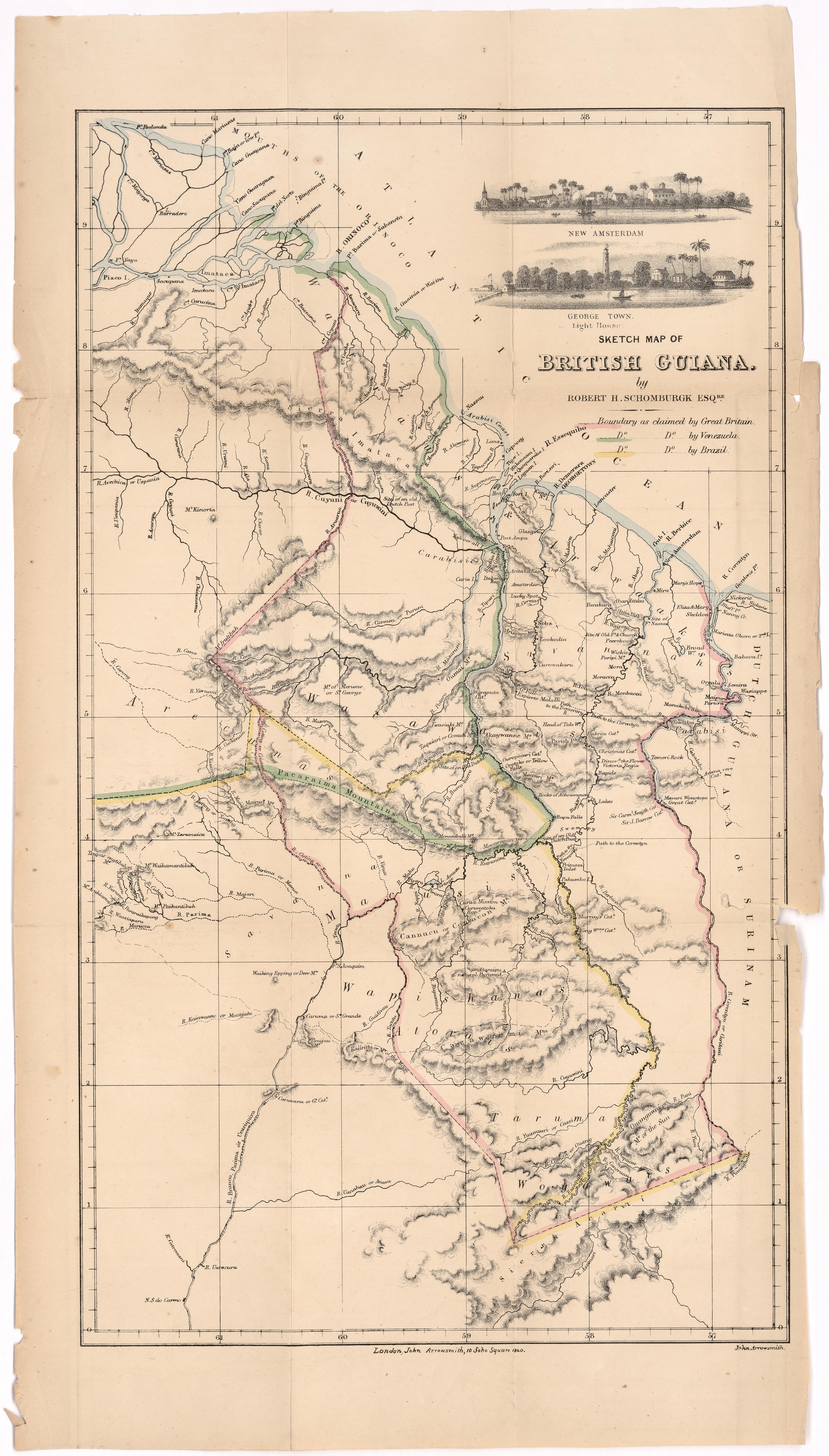 SKETCH MAP OF BRITISH GUIANA