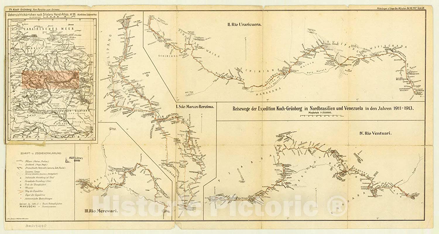 Expedition Koch-Grunberg in Nordbrasilien und Venezuela in den Jahren 1911-1913