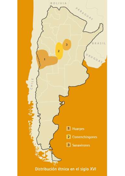 Distribución étnica en el siglo XVI