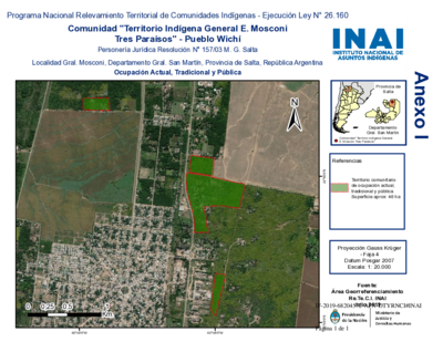 Comunidad "Territorio Indígena General E. Mosconi Tres Paraísos" - Pueblo Wichí