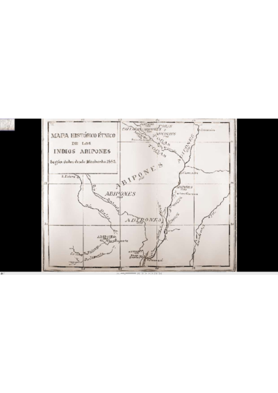 Mapa Histórico - Étnico de los Indios Abipones