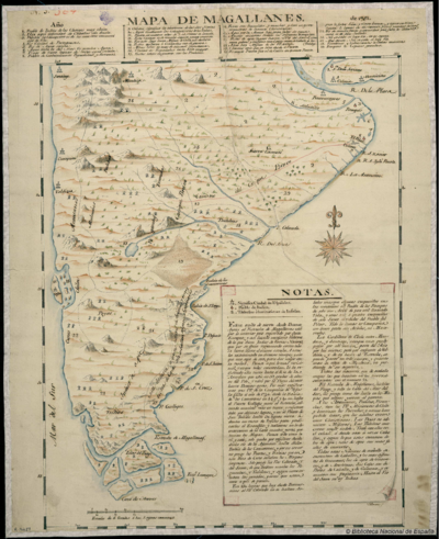 Mapa de Magallanes