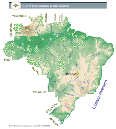 Pueblos indígenas en Brasil amazónico