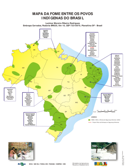 MAPA DE FOME ENTRE OS POVOS INDIGENAS DO BRASIL