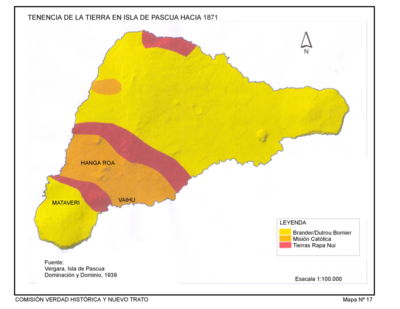 Tenencia de Tierra en la Isla de Pascua hacia 1871.