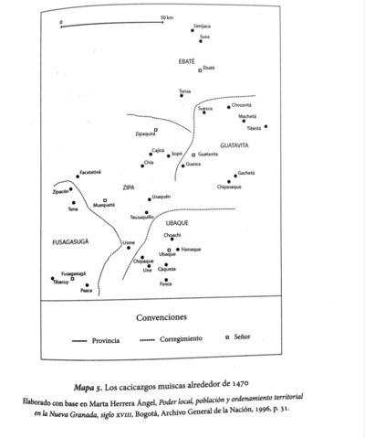 LOS CACICAZGOS MUISCAS ALRDEDOR DE 1470