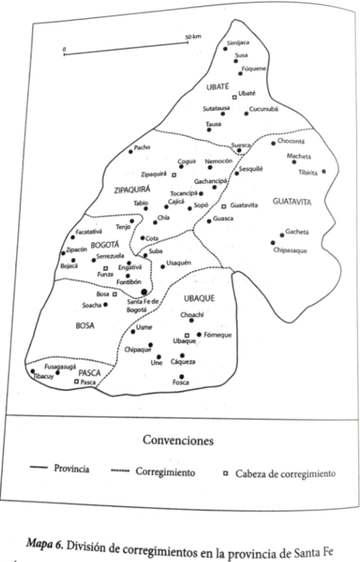 DIVISION DE CORREGIMIENTOS EN LA PROVINCIA DE SANTA FE