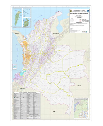 MAPA DE TIERRAS DE COMUNIDADES NEGRAS