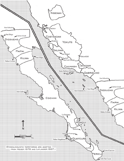 Ethnolinguistic territories of the Californias