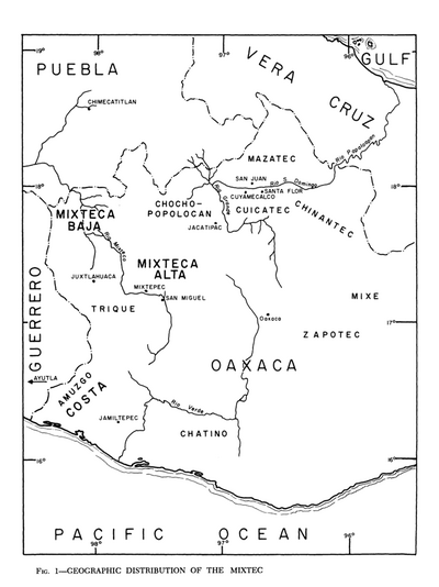 Geographic Distribution of the Mixtec