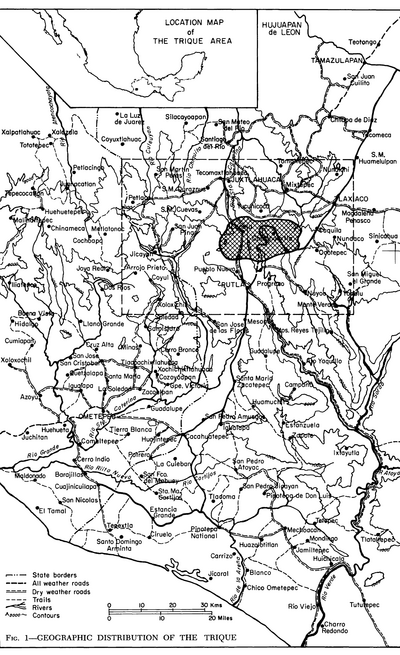 Geographic Distribution of the Trique