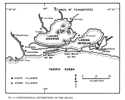 Geographical Distribution of the Huave