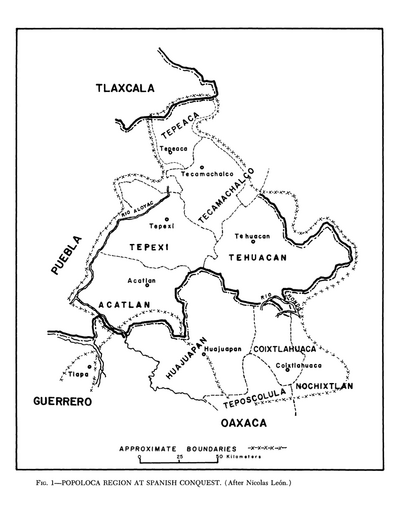 Popoloca Region at Spanish Conquest