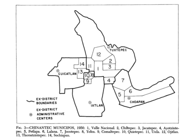 Chinantec Municipios, 1950