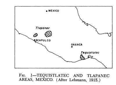 Tequistlatec and Tlapanec Areas, Mexico