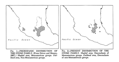 Prehispanic Distribution of the Otomí Family