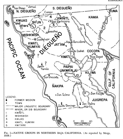 Native Groups in Northern Baja California