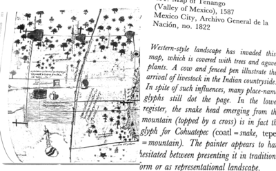 Map of Tenango (Valley of Mexico), 1587, Archivo General de la Nación, no. 1822